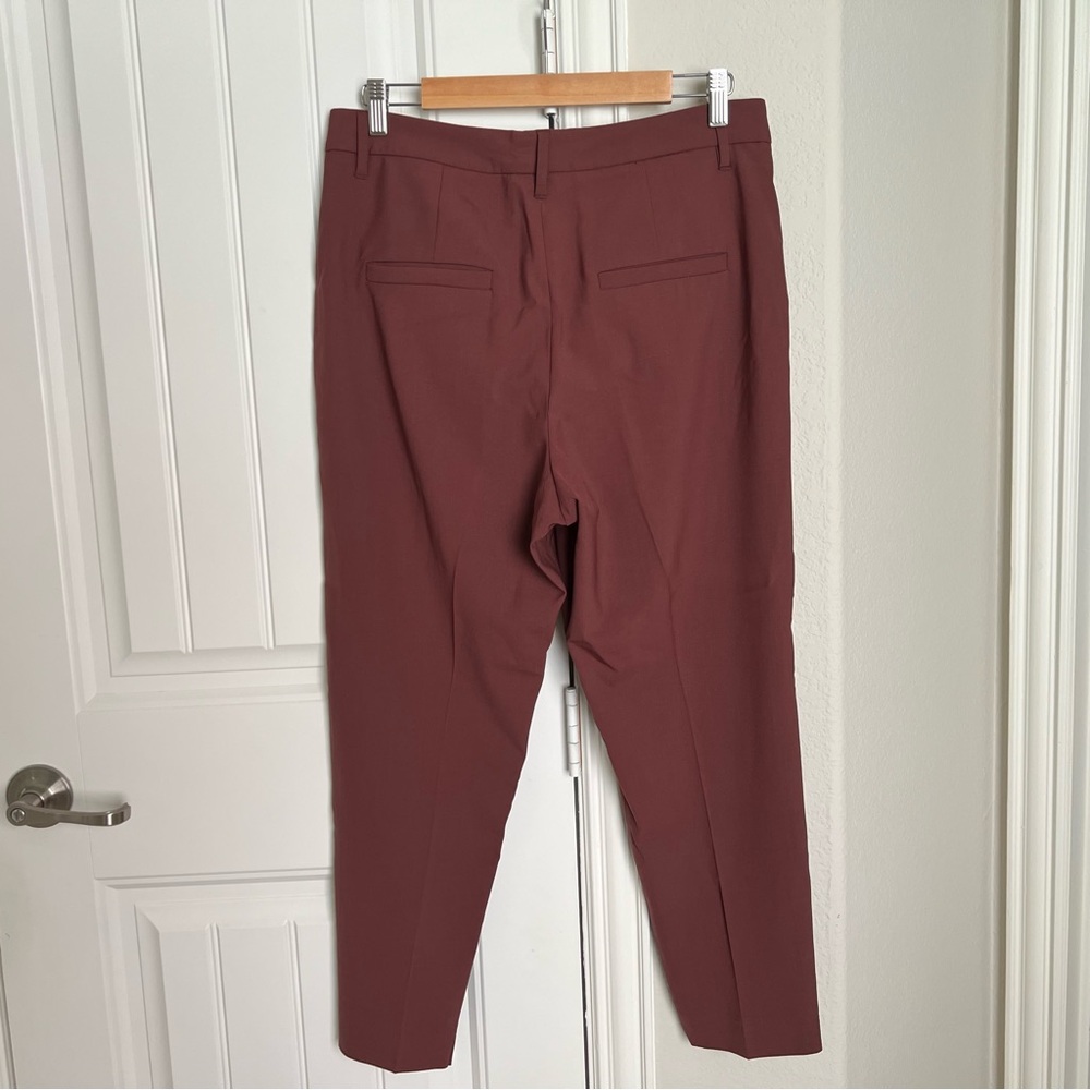 Brunello Cucinelli 6 Maroon Burgundy Red Wool Women’s Pants - Picture 2 of 9